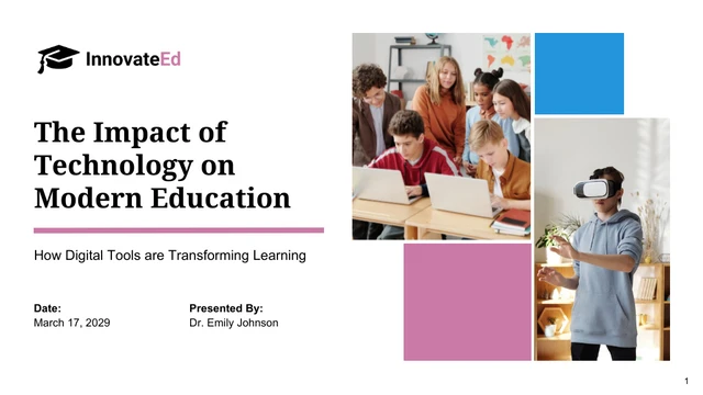 Technology’s Impact on Education Presentation Template