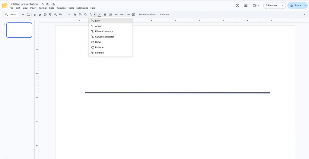 Creating a timeline in Google Slides