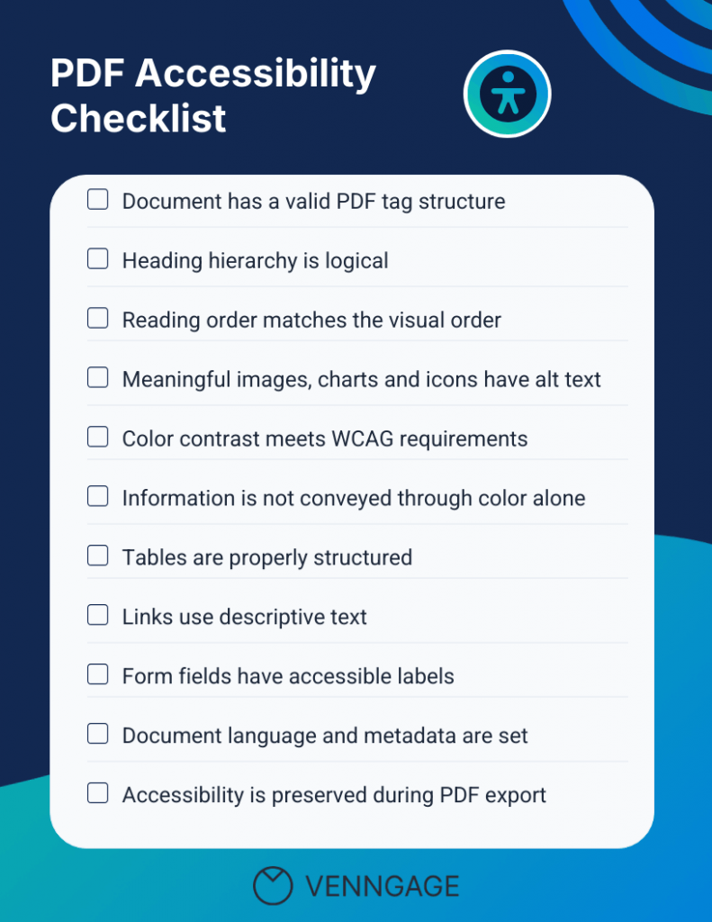 PDF Accessibility Checklist
