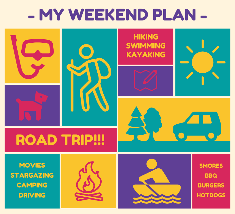 Weekend Plan Infographic Template